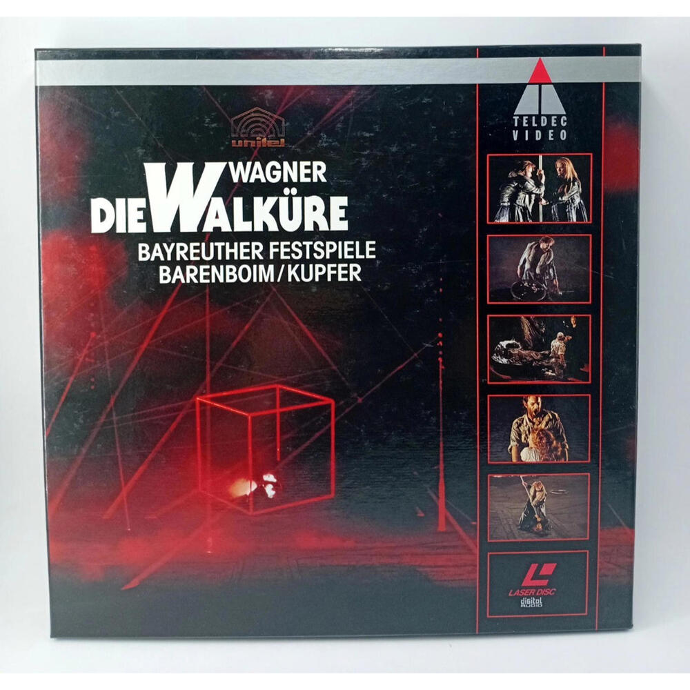 Wagner – Die Walküre Laser Disc Box Set (3 LD) Barenboim Bayreuth‎ Teldec